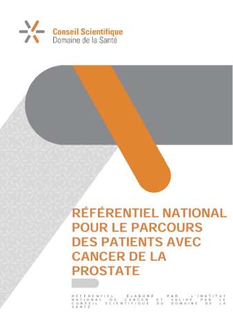 Référentiel pour le parcours des patients pour le cancer de la prostate (2020)