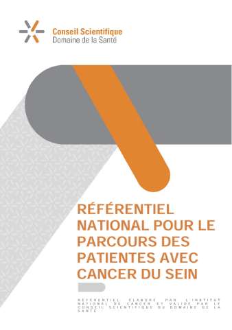 Référentiel pour le parcours des patientes pour le cancer du sein (2020)