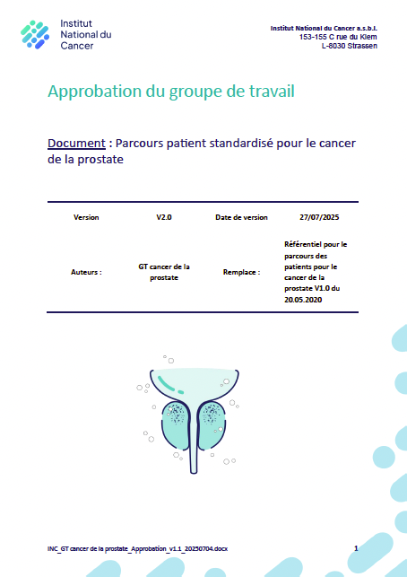 Approbation du parcours du cancer de la prostate (2025)